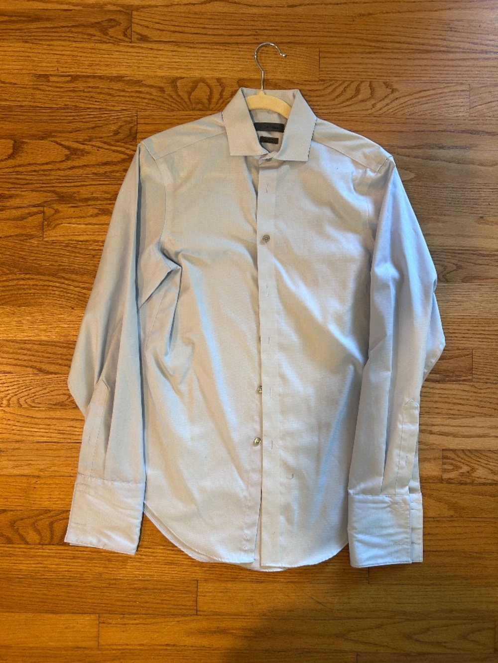 Calvin Klein light blue slim-fit cotton button-down